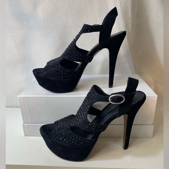 BCBGeneration platform gem ultra high heels leather uppers  7.5 gothcore - Picture 3 of 11